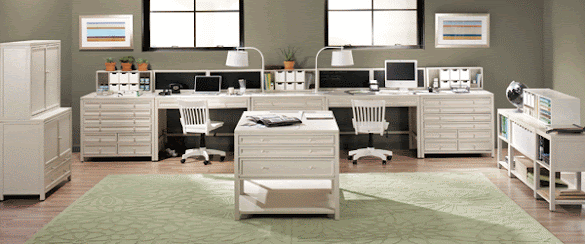 Craft Room Furniture : Check out Jen from Something Turquoise's new Craft Room! / See more ideas about craft room, craft room storage, craft room office.