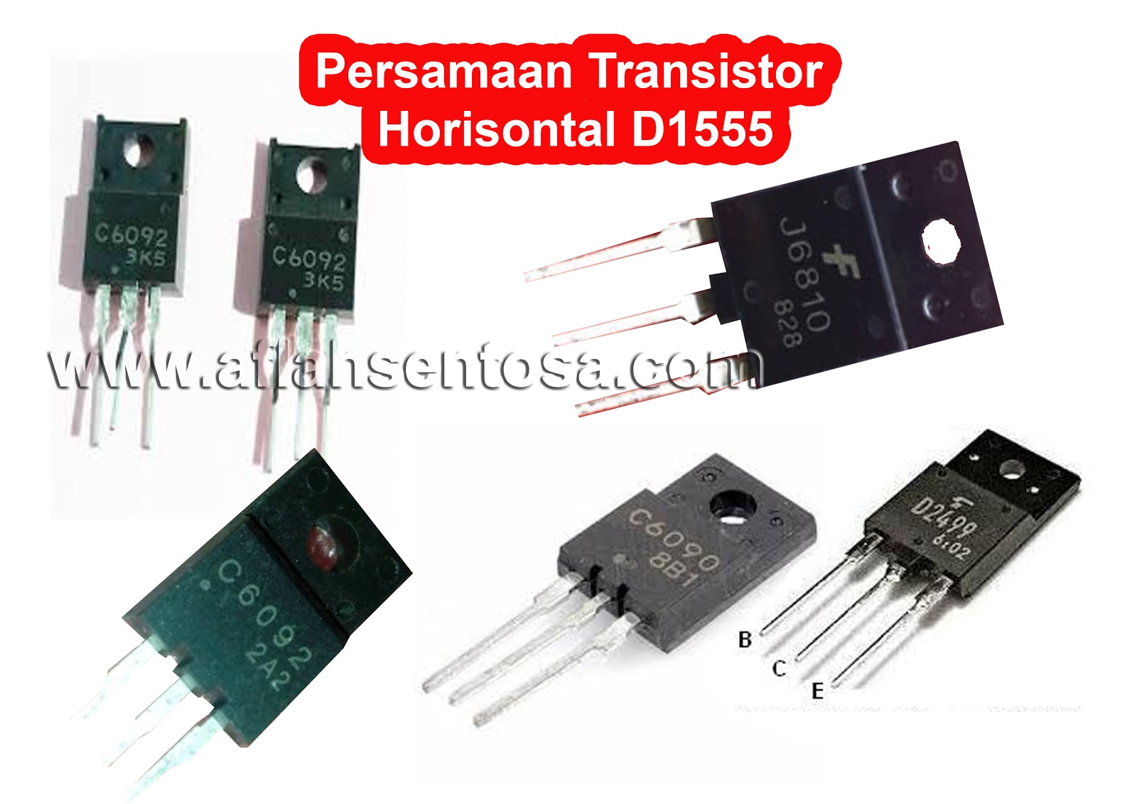 Persamaan Transistor Horisontal D1555 Aflah Sentosa