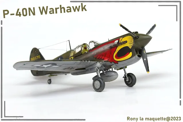 Maquette du P-40N Warhawk d'Hasegawa au 1/48.