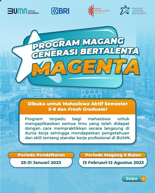 Rekrutmen Program Magang PT Bank Rakyat Indonesia Tahun 2023