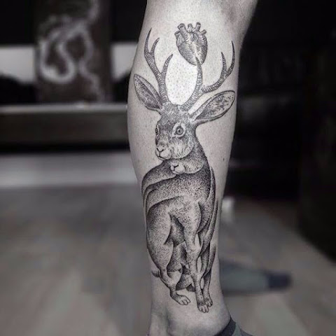 Whimsical Tattoos Of The Mythical Jackalope