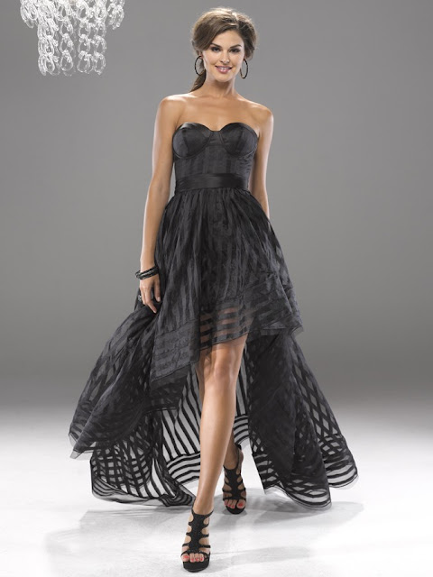 Black High Low Prom Dresses From Flirt by Maggie Sottero