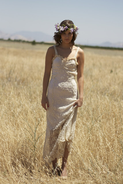 antique lace wedding gown