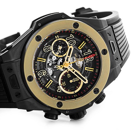 Réplique Montre Hublot Big Bang Unico Magie Or Noir En Céramique Squelette Automatique