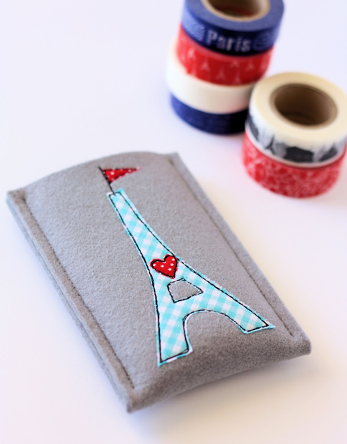 Eiffel tower phone case, free tutorial (photo: a spoonful of sugar) | Happy in Red