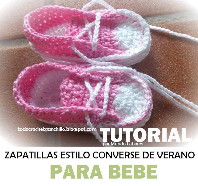 como tejer patucos con forma de zapatillas para verano