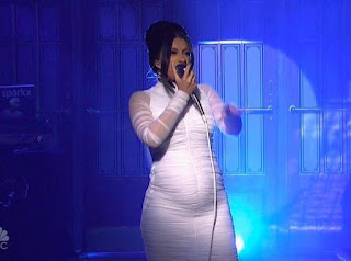 Cardi B is a mom-to-be! it is right, after months of hypothesis the "Bodak Yellow" rapper is pregnant! In actual Beyoncé fashion, the dynamic rapper made sure she had all eyes on her whilst she literally revealed her being pregnant bump to the sector, sporting a bodycon white gown at some point of her overall performance on Saturday night time live , which turned into hosted by means of Black Panther 's Chadwick Boseman earlier inside the show, Cardi, who is engaged to Migos ' Offset , hid her shape under a voluminous feathered frock in the course of her first appearance as the show's musical guest. quickly after Cardi found out her mystery, Saturday night stay 's professional Twitter needed the expectant famous person a few love, tweeting, "Congratulations @iamcardib! #SNL." In current weeks, the rapper, whose first studio album Invasion of privateness dropped someday in the past, has been wearing increasingly more outrageous ensembles with a purpose to keep her frame below wraps. just last night time she turned into equipped in a very roomy red metal dress, which many (efficiently) speculated become hiding her developing bump .