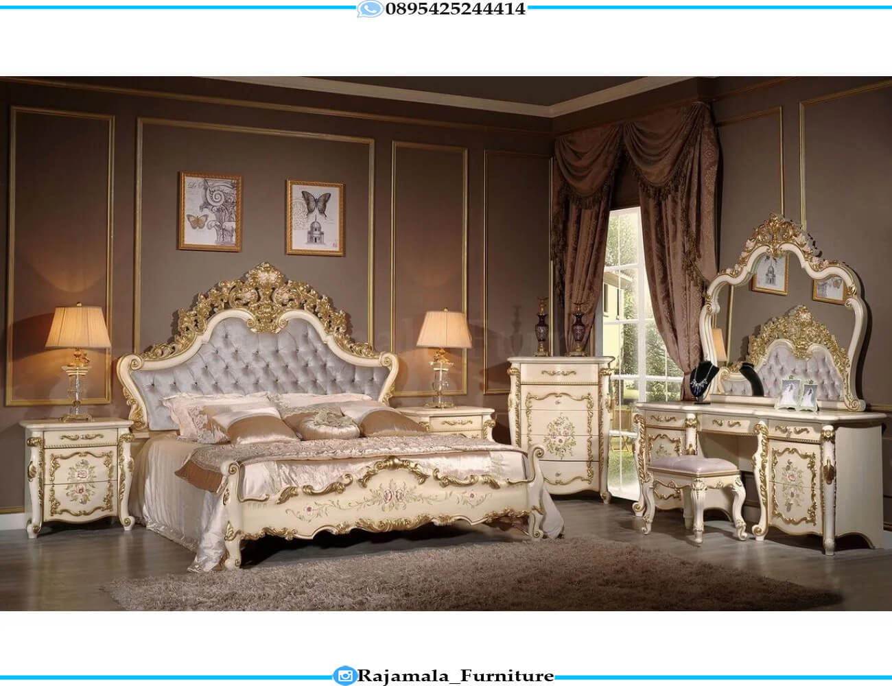 Tempat Tidur Mewah Jepara Terbaru Perfect Model Luxury RM-0938