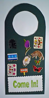 Craft making Card Door Hangers