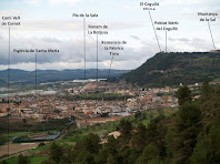 Panoràmica de Sallent i voltants des del Camí de Serra-sanç