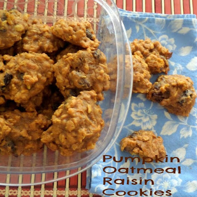 pumpkin oatmeal raisin cookies