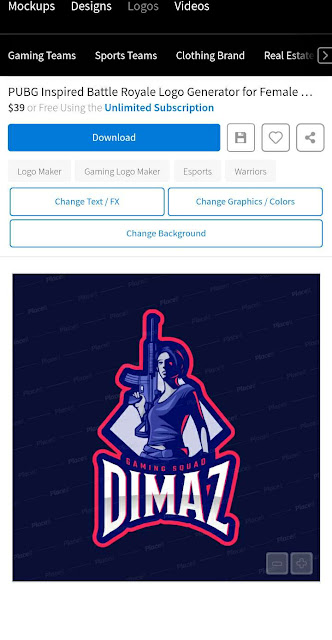 Cara Membuat Logo Squad E-Sport Keren PUBG ML FF Di Android