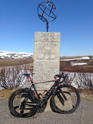 Arctic Circle on Saltfjellet in Norway