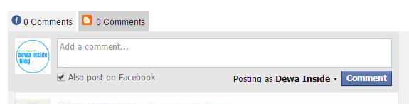 Tab Komentar Facebook dan Blogger