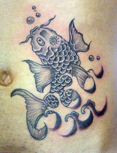 Koi tattoo art