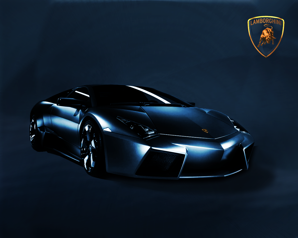 Blue Lamborghini Reventon