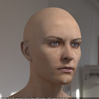 3d model woman head photorealistic female 4