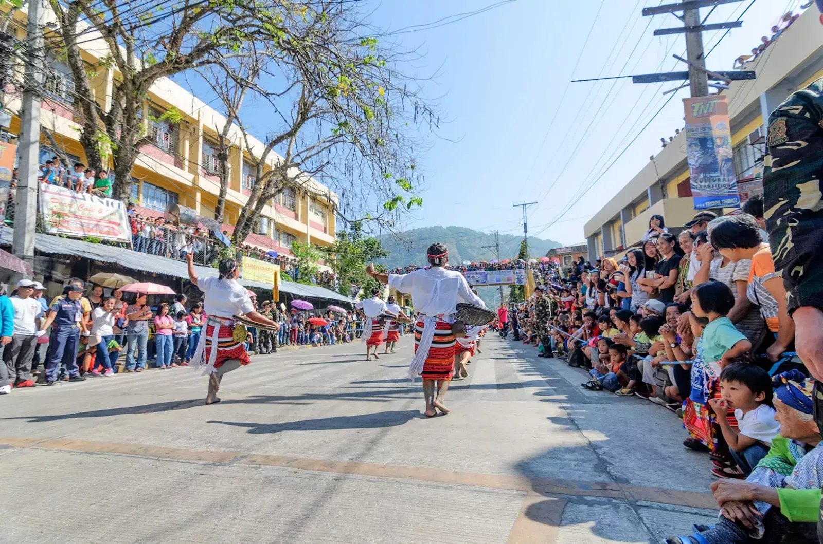 Bontoc Mountain Province 13th lang-Ay Festival Street Dancing in the Streets Tailend.