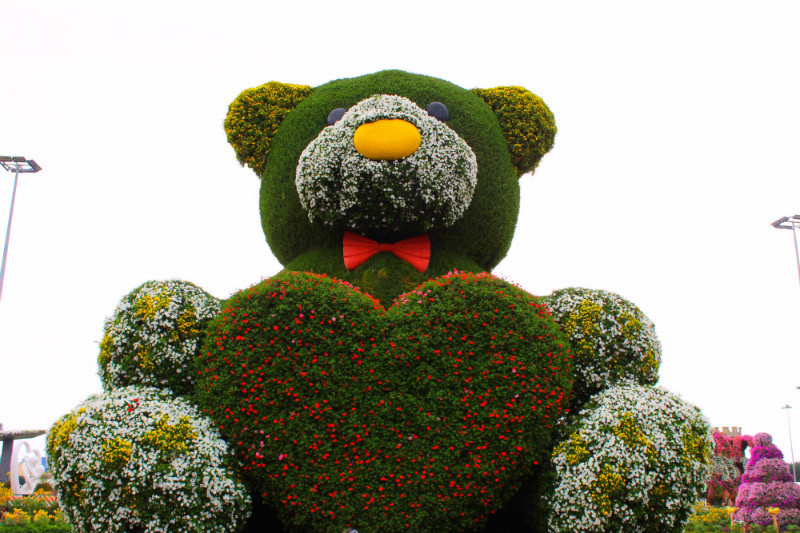 Floral Teddy in Miracle Garden, Dubai