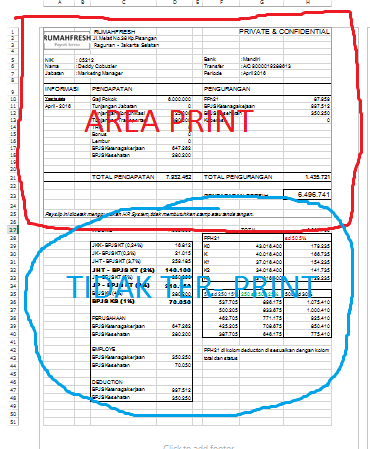 Cetak Slip Gaji Jakarta: Format Excel Slip Gaji Terbaru (1 ...