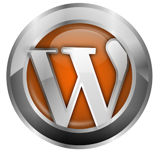 Silver and Orange Wordpress logo