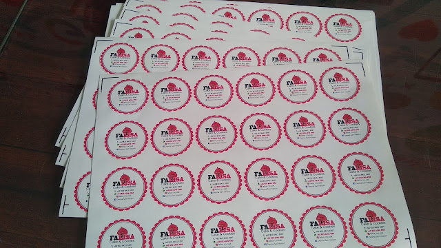 Stiker Bulat Cutting