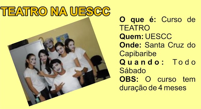 UESCC abre inscrições para curso de Teatro