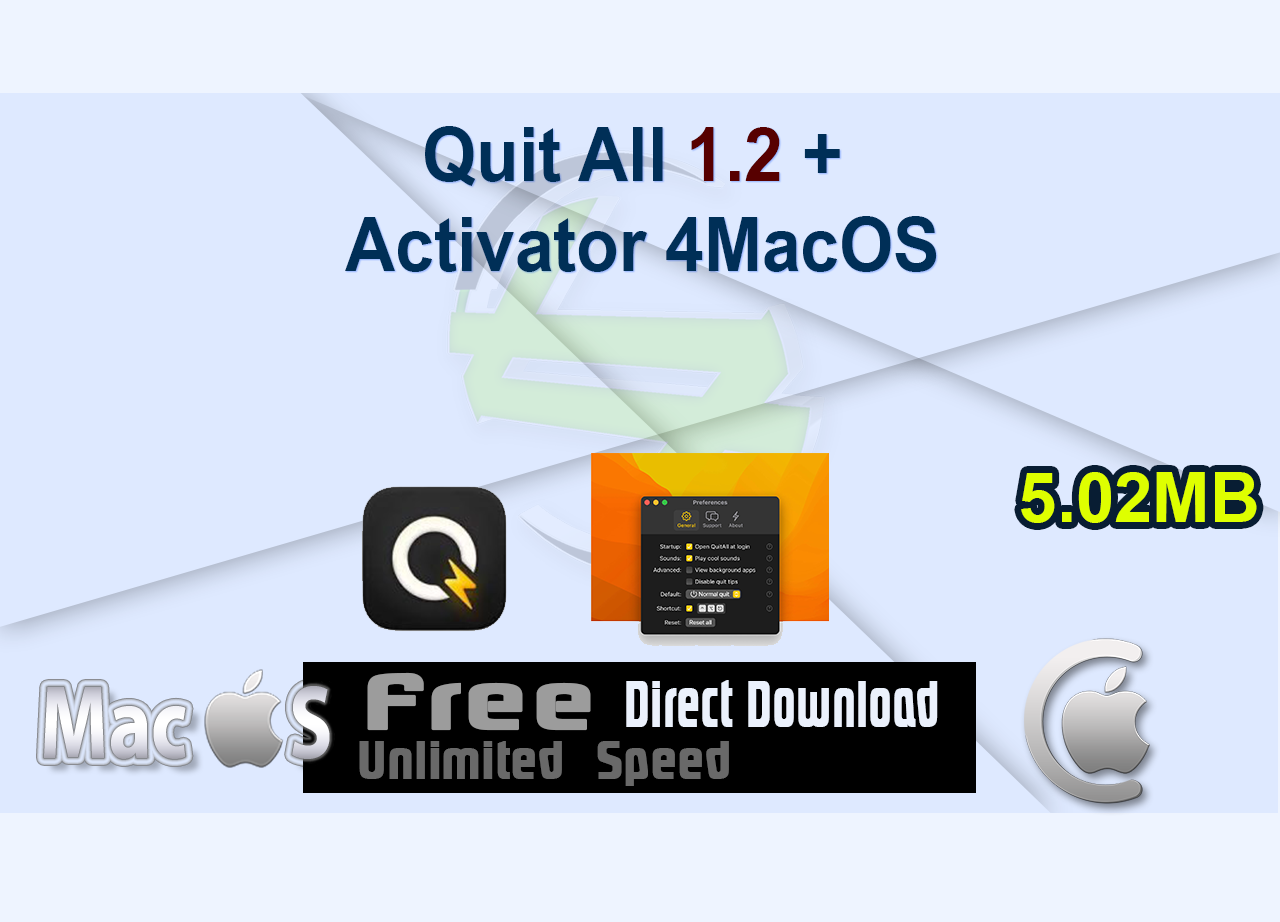 Quit All 1.2 + Activator 4MacOS