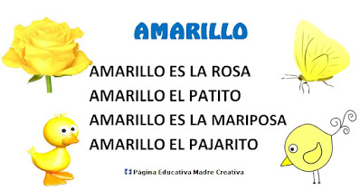 Poesía para niños del color amarillo Imprimir