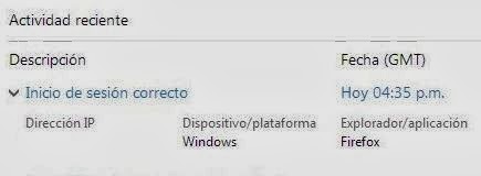 Actividad reciente una nueva herramienta de seguridad para Outlook.com