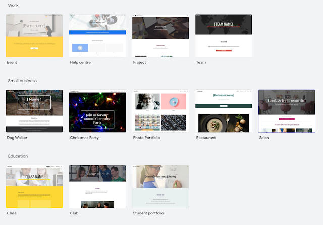 Templates Google Sites