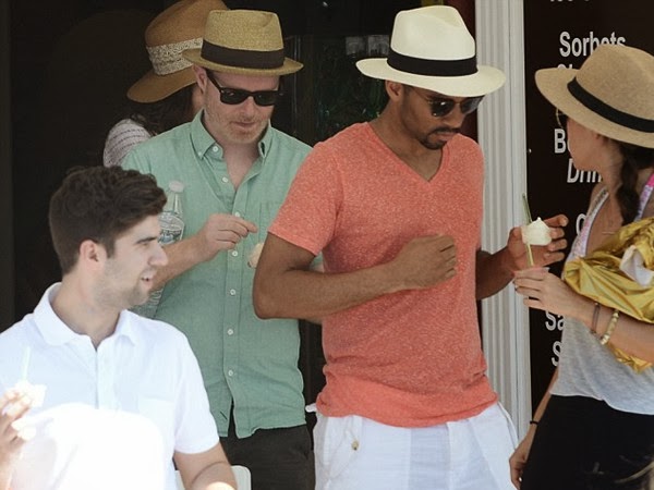 Jesse Tyler Ferguson and Justin Mikita Put on Dark Sunglasses to Beat the Heat