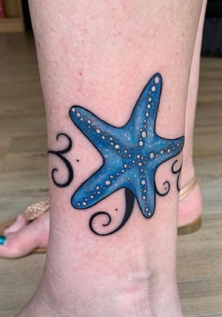 40 ideias incríveis de tatuagens de estrela do mar para mulheres