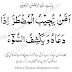 Ayat_e_majeeda اَمَّنْ يُّجِيْبُ الْمُضْطَرَّ اِذَا دَعَاهُ وَ يَكْشِفُ السُّوْٓءَ 