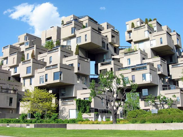 The residential complex Habitat-67. Montreal, Canada