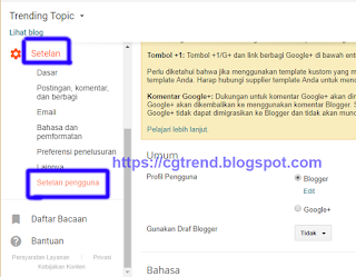 Cara Mengganti Profile Google+ ke Profil Blogger