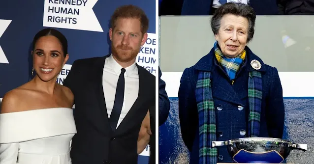 Meghan Markle's Unheard Outburst as Anne Snubs Sussexes from 73rd Birthday Party