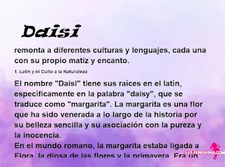 significado del nombre Daisi