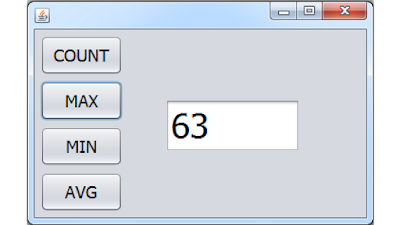 get mysql table count,max,min,avg using java