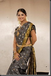 Anushka Shetty in Silk Saree Pics