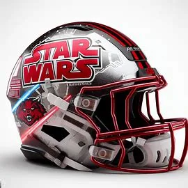 arkansas state, red wolves, star wars, concept helmet, star wars concept helmet, college, football, football helmets