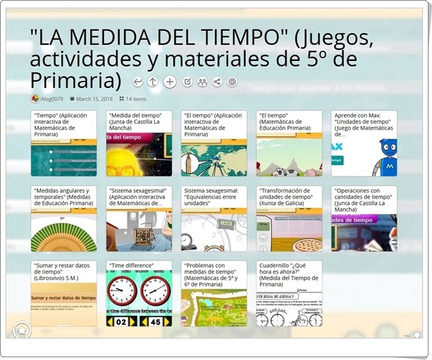 "14 Juegos, actividades y materiales para el estudio de LA MEDIDA DEL TIEMPO en 5º de Primaria"