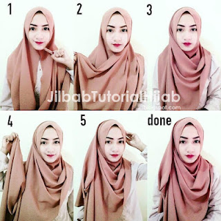 Hijab Pashmina Kekinian Simpel Warna Lembut Keren Remaja