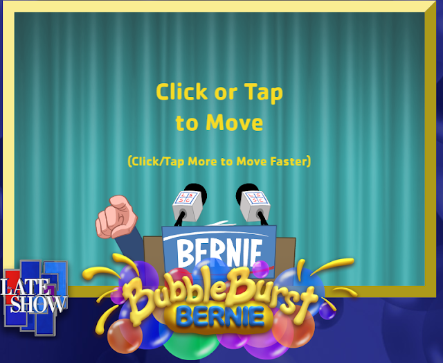 Bernie Bubble Burst loading title screen controls directions instructions click or tap to move