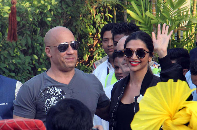 Deepika Padukone and Vin Diesel