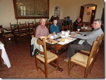 Sant Anna breakfast with Nice, Judy and Edward