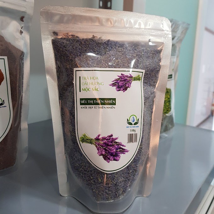 Trà Hoa Oải Hương (Trà Hoa Lavender) MỘC SẮC 100gr [Chính Hãng]