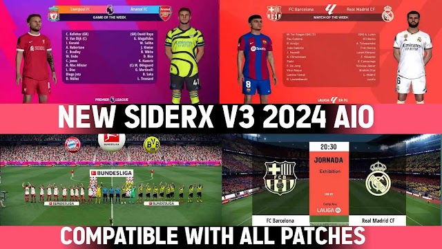 PES 2017 SiderX V3 2024 AIO