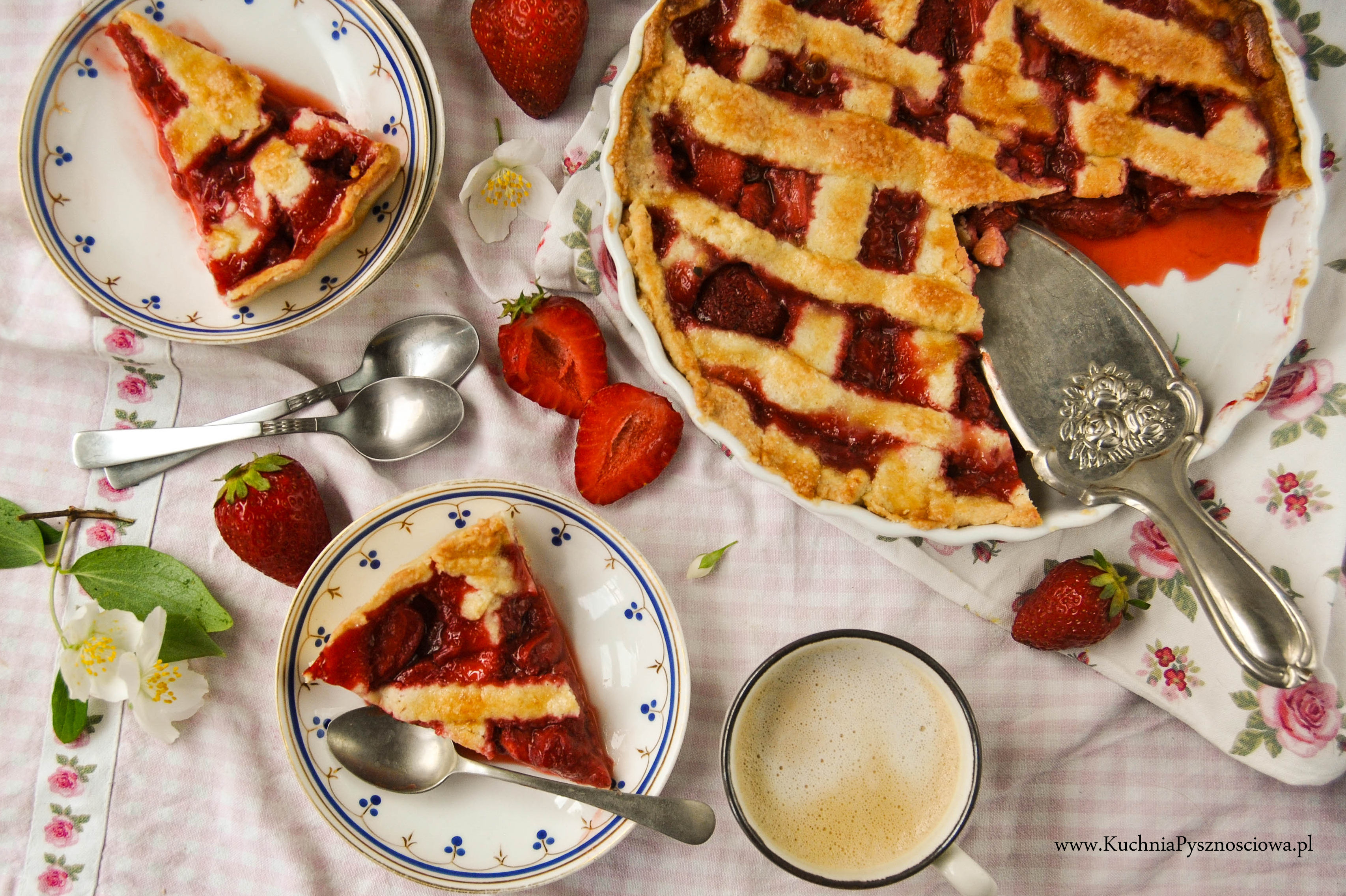 crostata z truskawkami di fragola