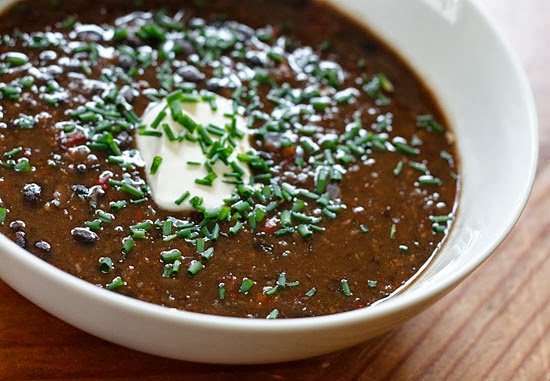 Easy low fat lowfat black bean soup